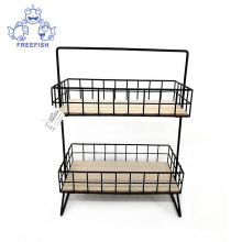 2 Tier Vertical Standing Wire Shelving Unit